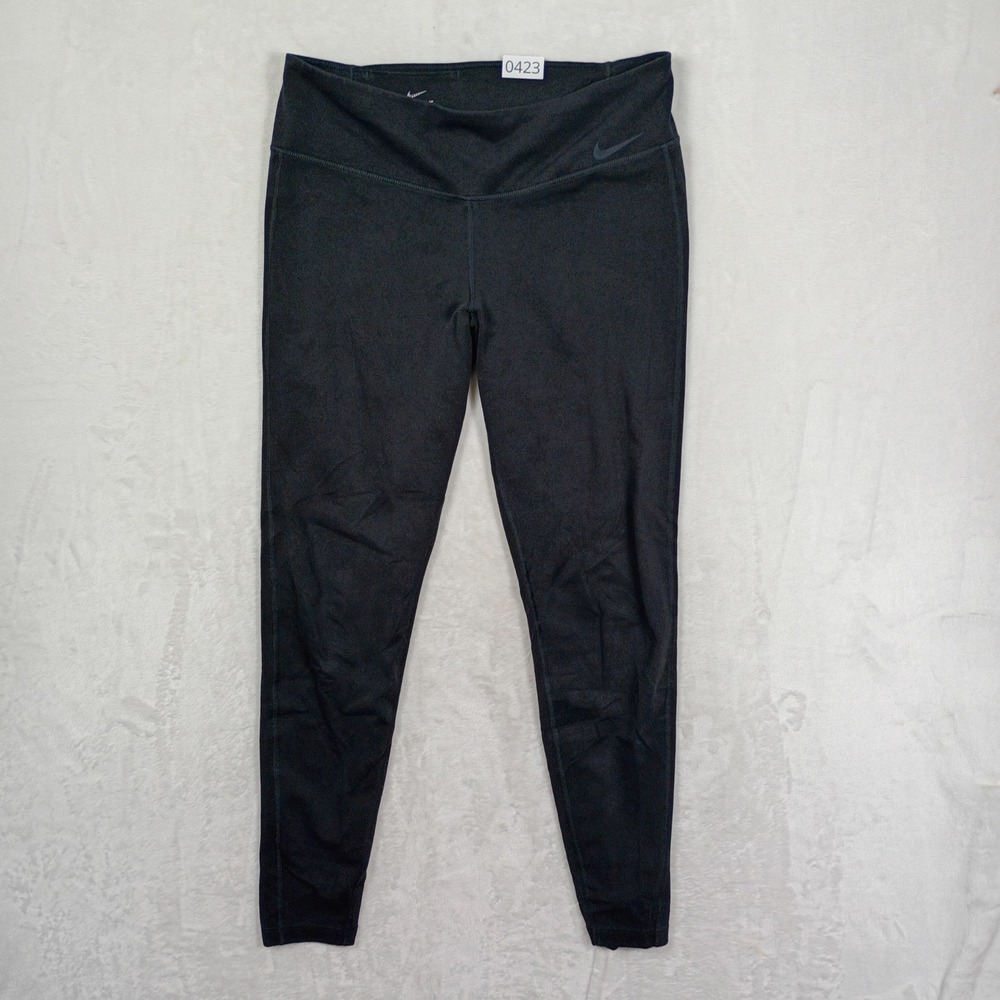 Nike Leggings Womens Large Black Dri-FIT Athletic Activewear Gym Hiking Gorpcore